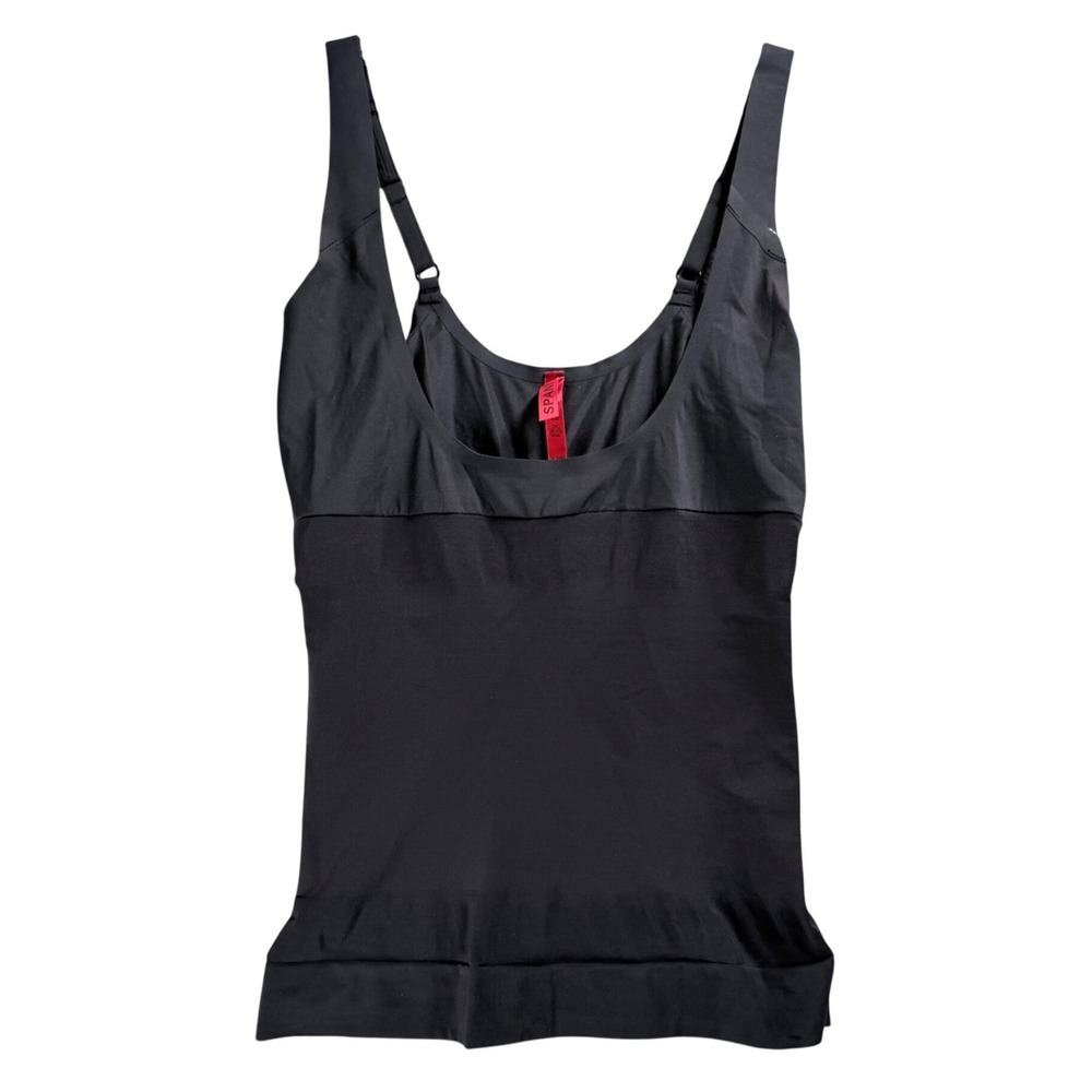 Spanx Shape My Day Open Bust Cami Shapewear Black Womens Large Tank Intimates